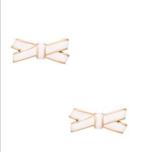 Kate Spade ♠️ double bow stud Cream
